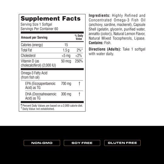 SPOKEN SPOKEN High EPA Fish Oil + D Vitamin
