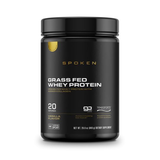 SPOKEN - Grass Fed Whey Protein Vanilkový (840 g) SPOKEN - Grass Fed Whey Protein Vanilkový (840 g)