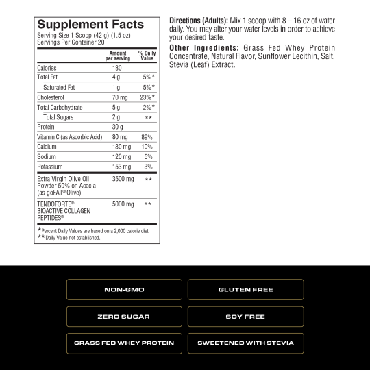 SPOKEN - Grass Fed Whey Protein Vanilkový (840 g) SPOKEN - Grass Fed Whey Protein Vanilkový (840 g)
