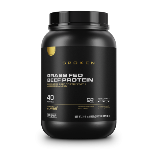 SPOKEN - Grass Fed Beef Protein Vanilkový (1120) g)