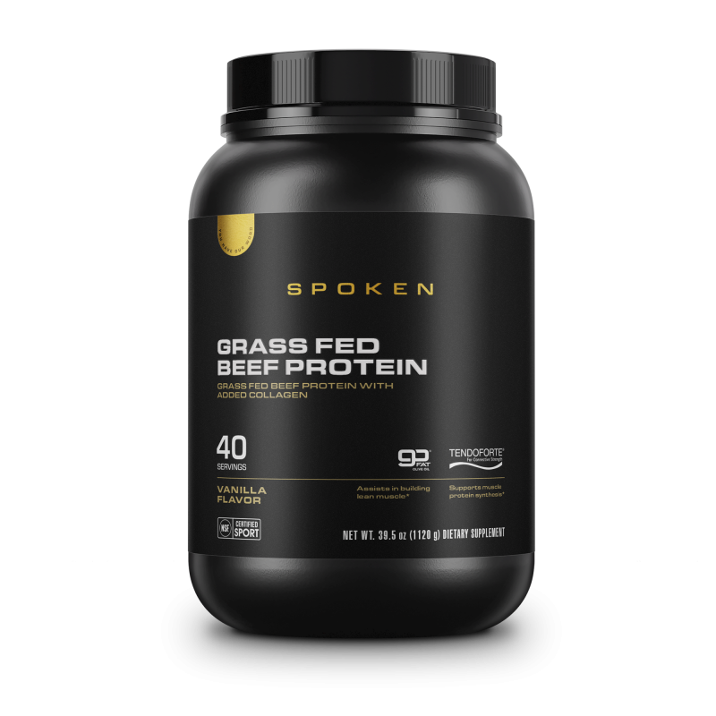 SPOKEN - Grass Fed Beef Protein Vanilkový (1120) g)