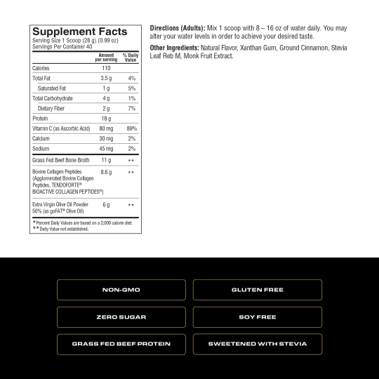 SPOKEN - Grass Fed Beef Protein Vanilkový (1120) g)