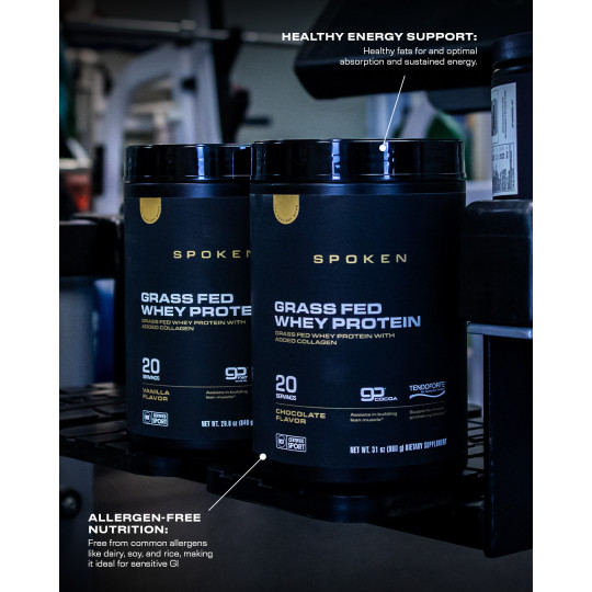 SPOKEN - Grass Fed Whey Protein Vanilkový (840 g) SPOKEN - Grass Fed Whey Protein Vanilkový (840 g)