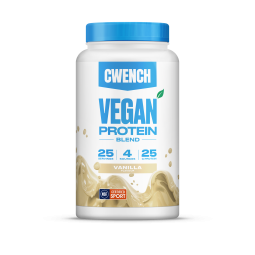 CWENCH Vegan Protein Blend Vanilla - proteinový nápoj na rostlinné bázi Vanilkový (850g)