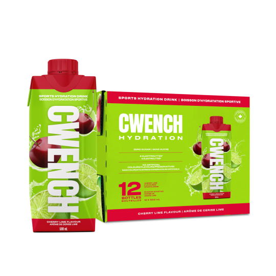 Sportovní nápoj CWENCH RTD Sports Drink / Cherry Lime - 12ks / 0,5l