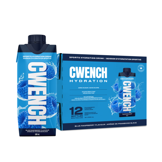 Sportovní nápoj CWENCH RTD Sports Drink / Blue Raspberry - 12ks / 0,5l